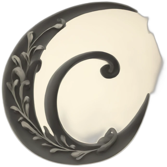 Calligraphic C letter emoji