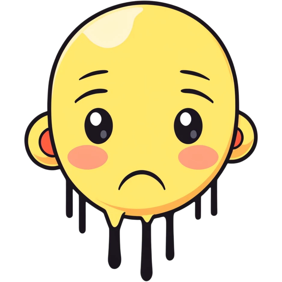 crying face with tears emoji