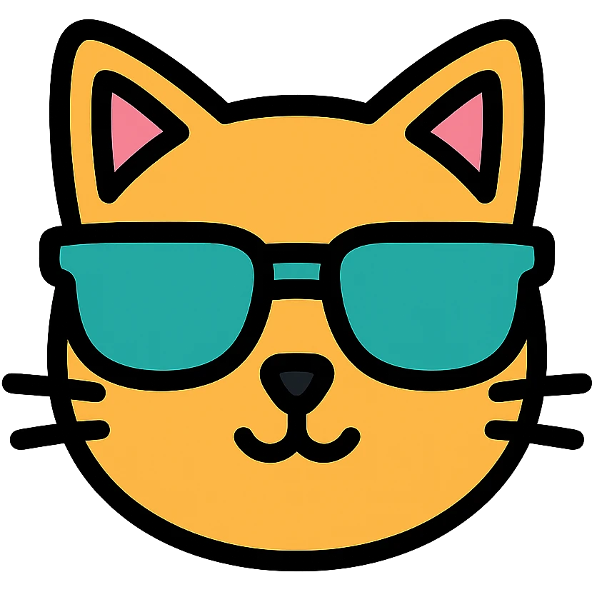 cat wearing sunglasses emoji