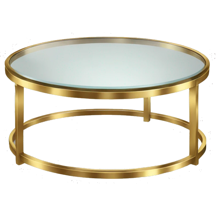 Small-round-Golden-band-glass-coffee-table emoji