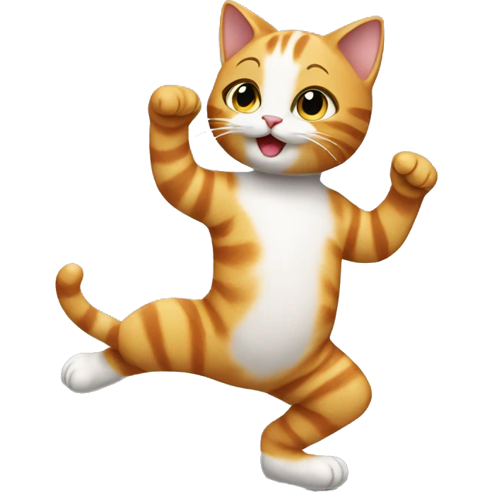 Cat dancing to the tango emoji