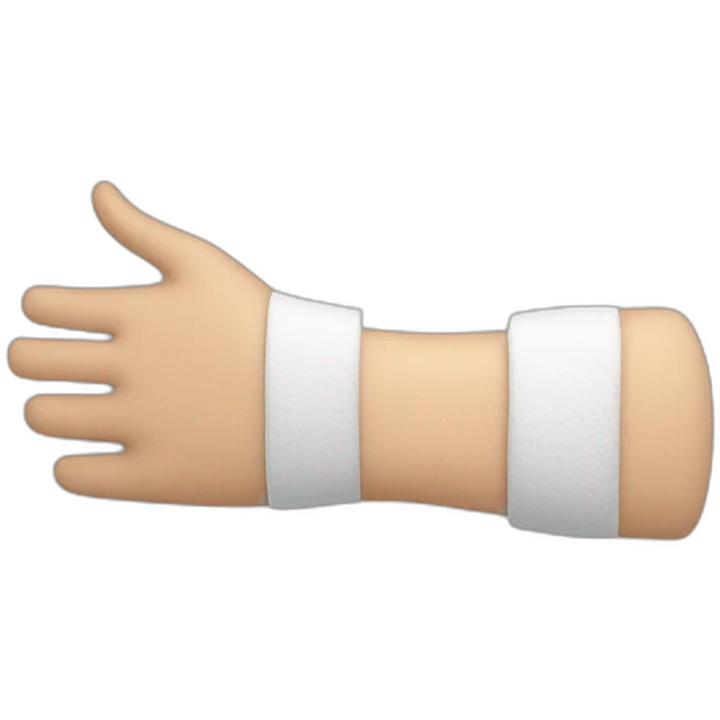Arm cast emoji