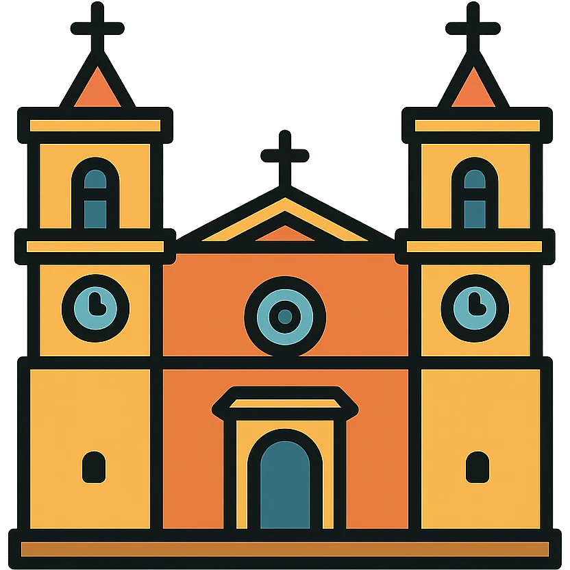 Catedral de San Juan en Malta, vista frontal, arquitectura histórica, colores cálidos emoji