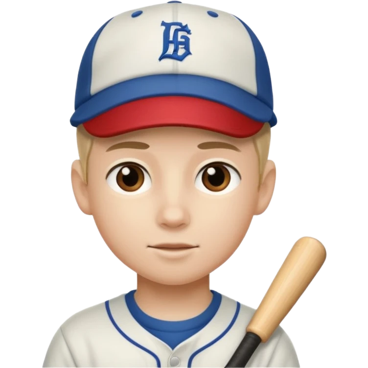 Boy with baseball hat emoji