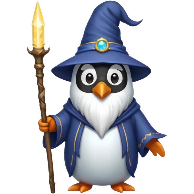 Penguin Wizard emoji