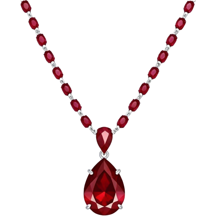 ruby necklace emoji