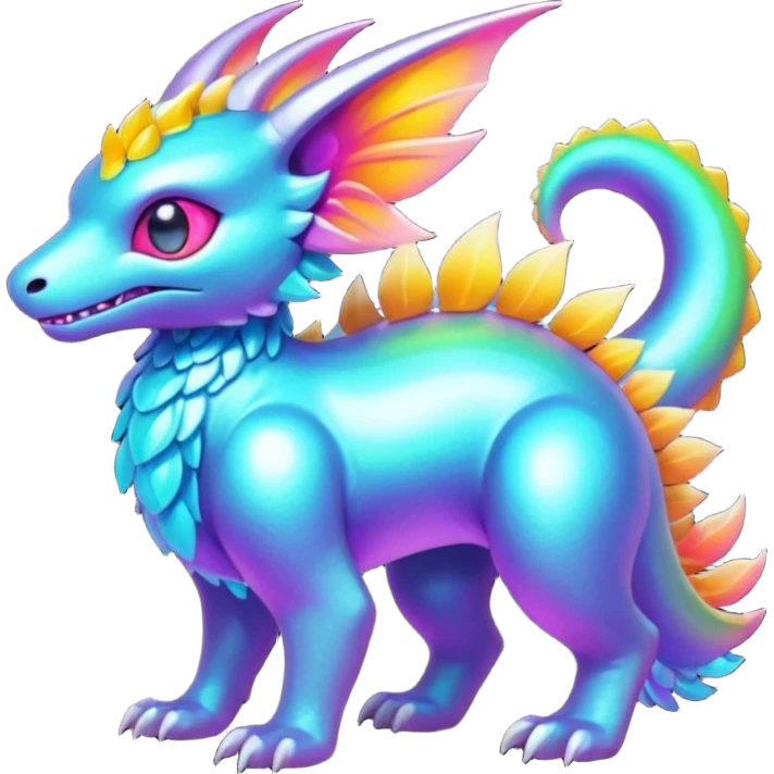 Epic complex detailed aesthetic-scenic-Fakémon-creature emoji