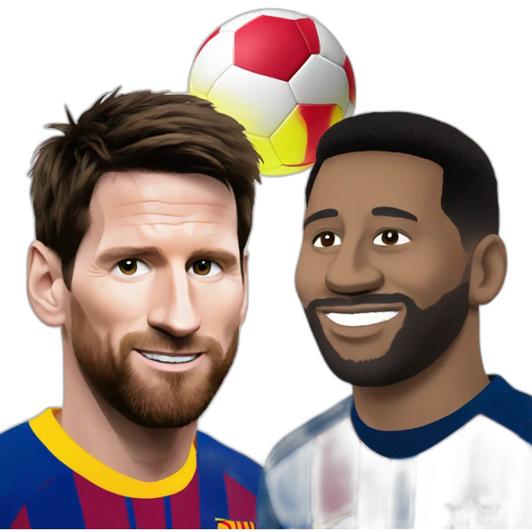 Messi avec Macron emoji