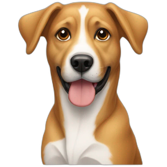 Un chien emoji