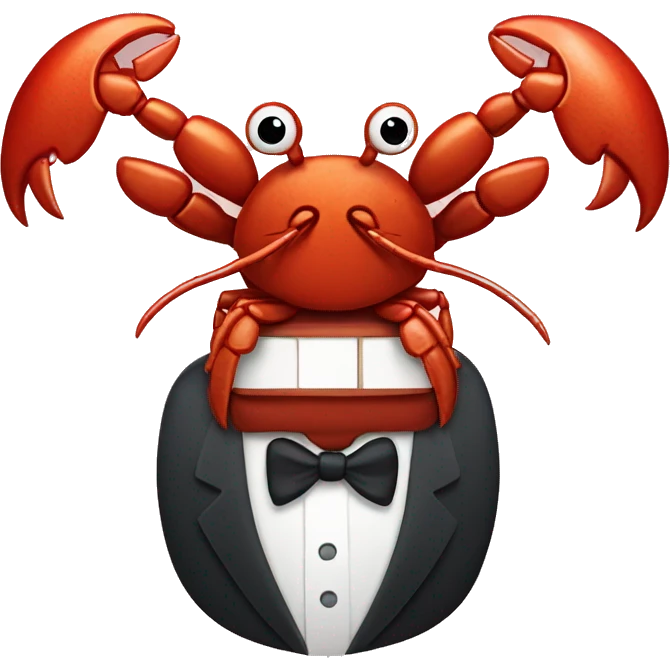 Posh lobster emoji