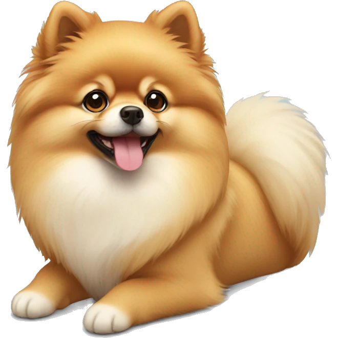 Cute pomeranian emoji