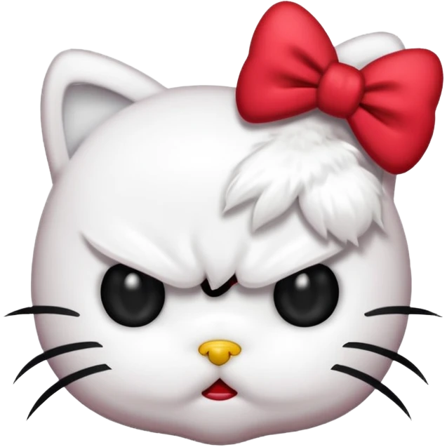 Angry hello kitty  emoji