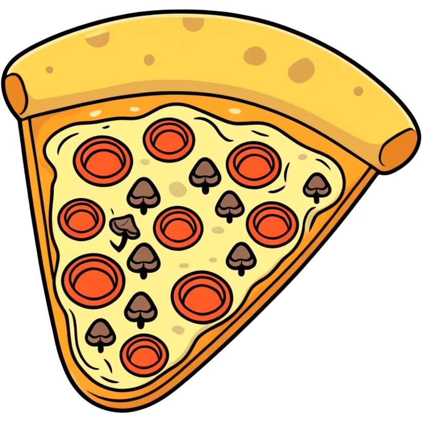 Mushroom pizza  emoji