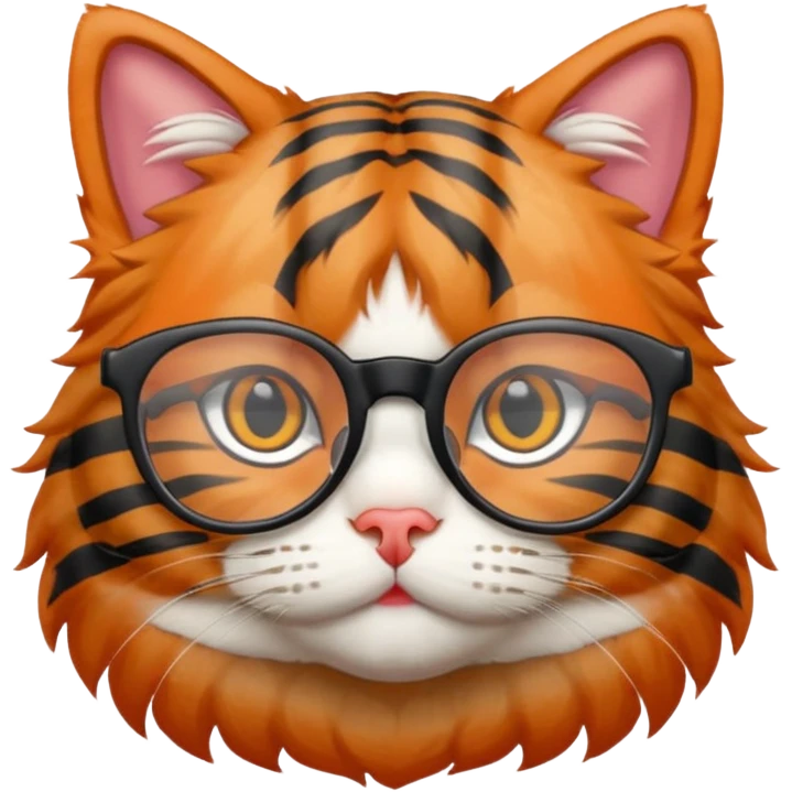 Gato óculos emoji
