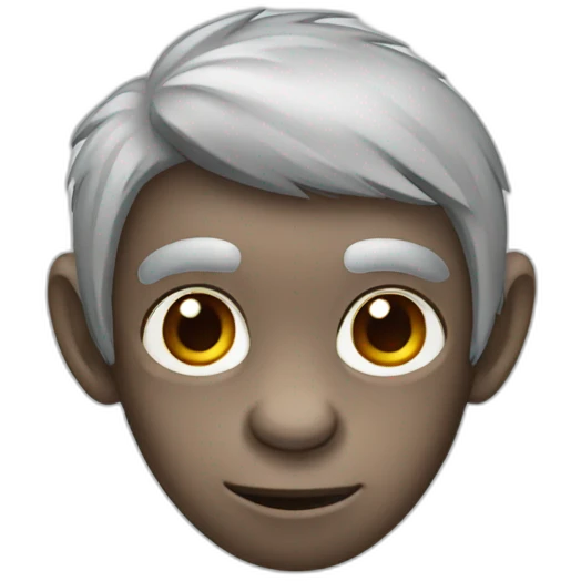 gray hair monkey emoji