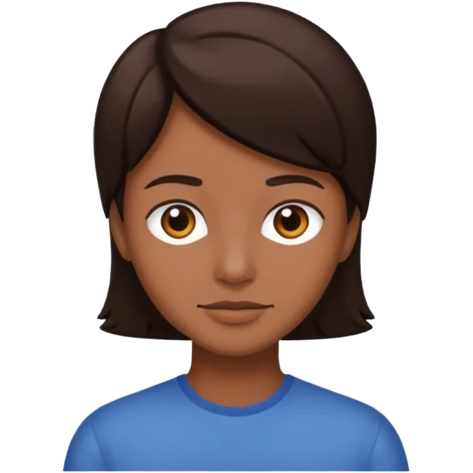 hazmelo con el pelo cafe oscuro emoji