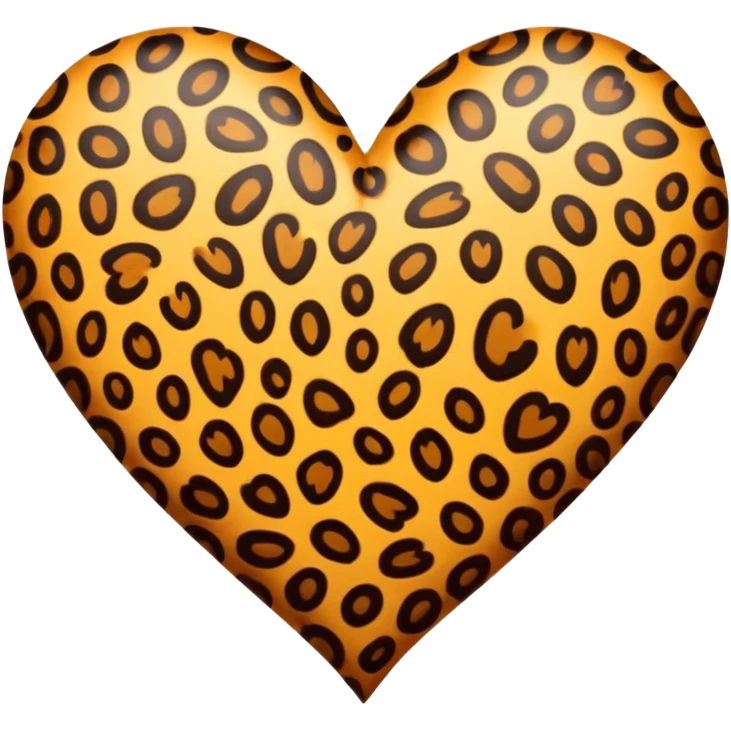 cuore leopardato emoji