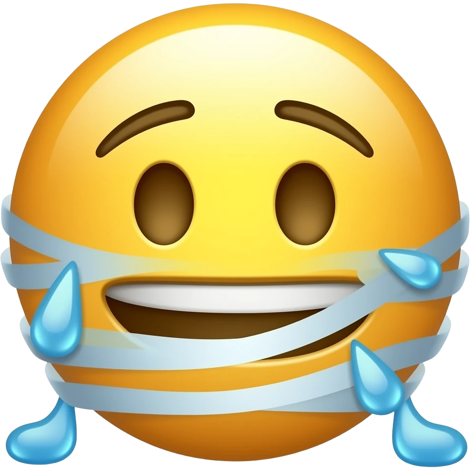 Emoji strangling himself emoji