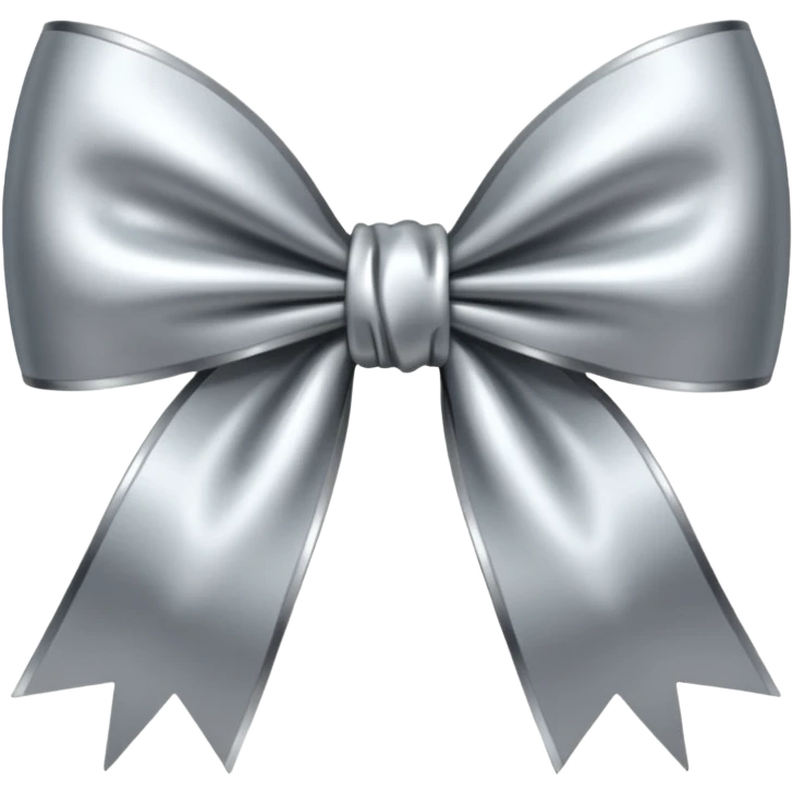 Metallic bow emoji