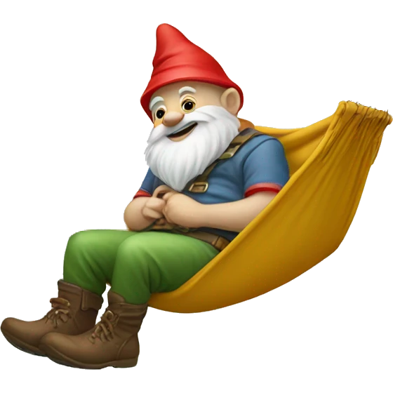 Gnome on a hammock  emoji