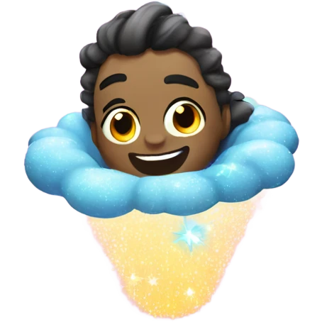 Floating sparkles emoji