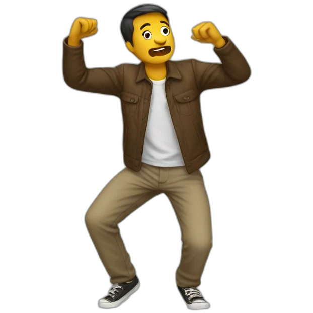Homme qui dab emoji