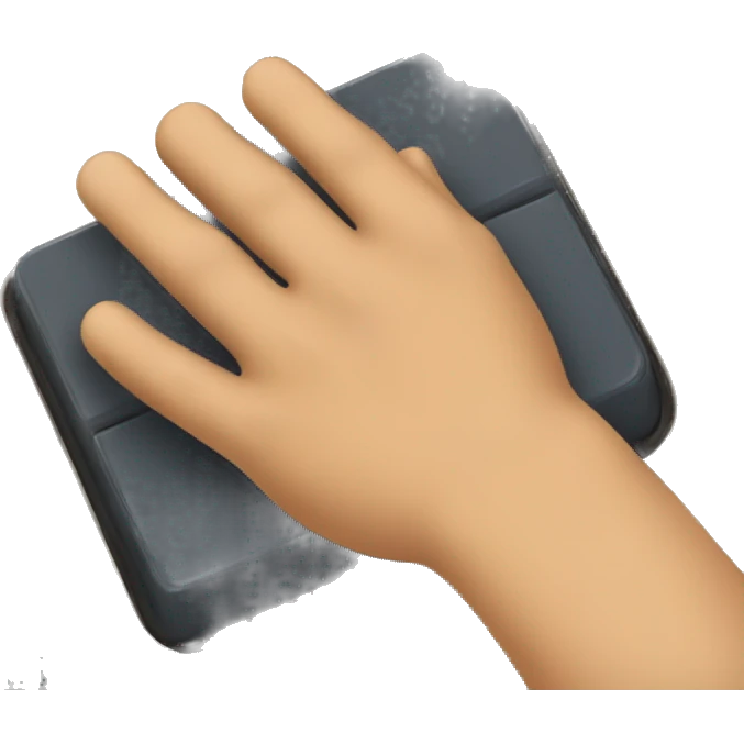 hand pushing button emoji