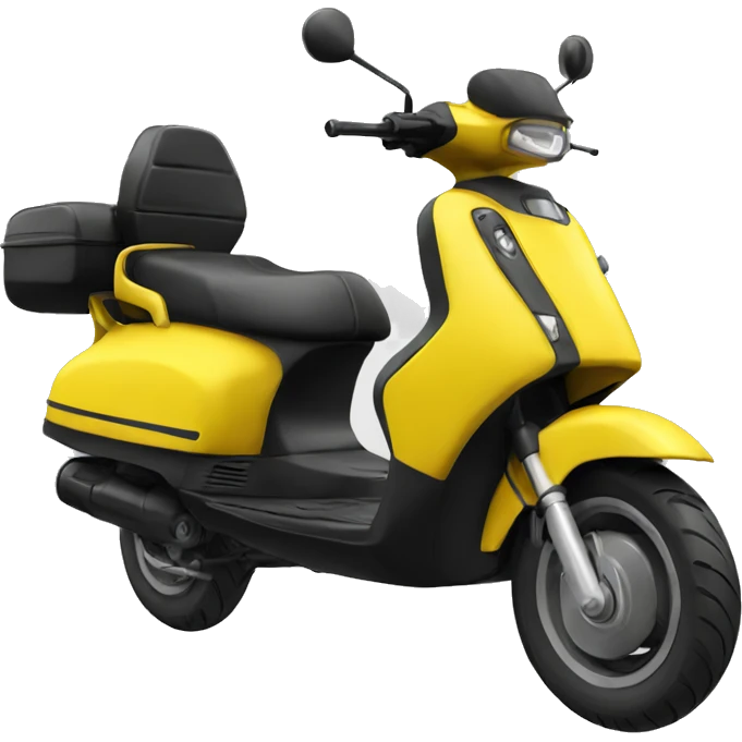 scooter black and yellow emoji
