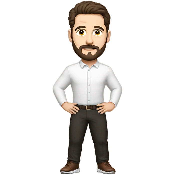 Little man with mustache bowing to baker mayfield emoji