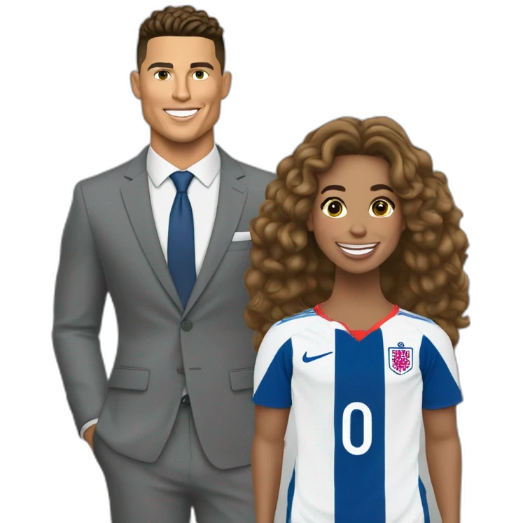 Ronaldo avec la reine d’Angleterre  emoji