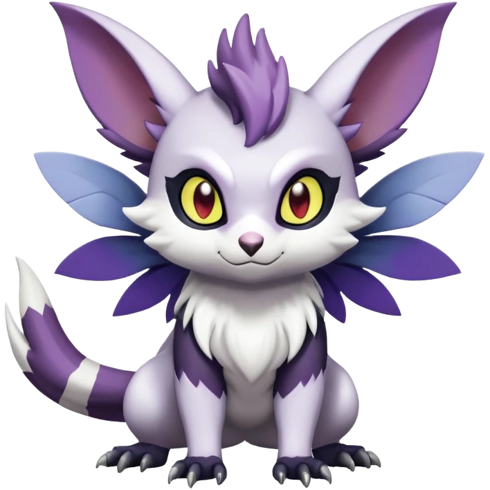 Shiny Furret-Absol-Noivern-Hybrid (Full body) emoji