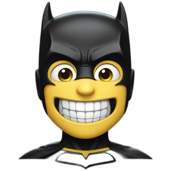 Batman who smile  emoji