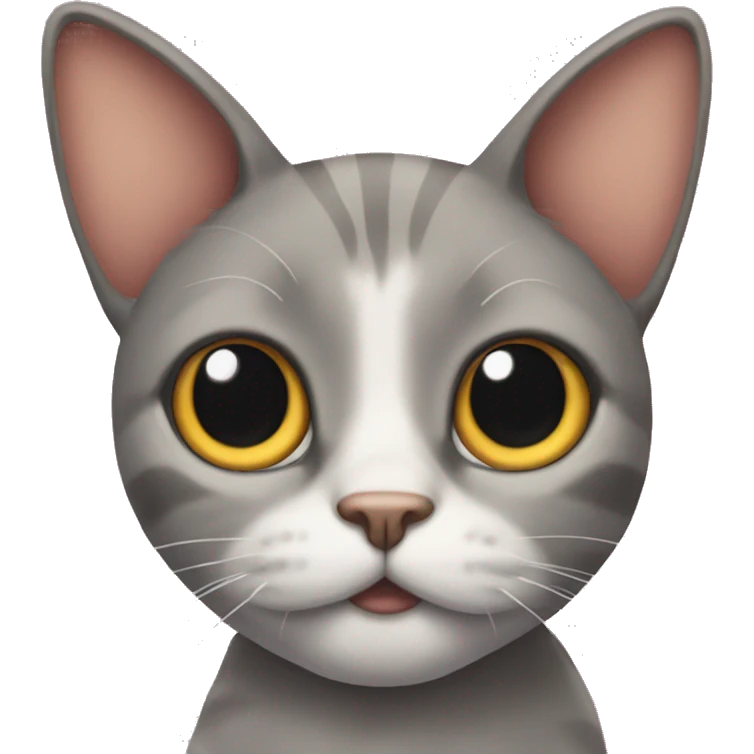A cat with really big ears and one eye emoji