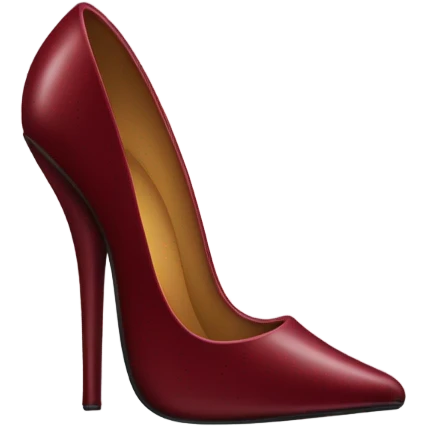 Dark red stiletto  emoji