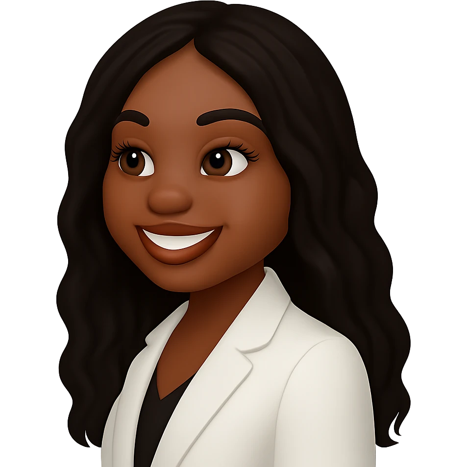 turn the second man in emoji style of the 1st image, match the facial features and match dressing style of the 2nd image, she is wearing white suit side pose emoji