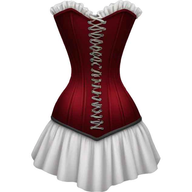 dark red corset emoji