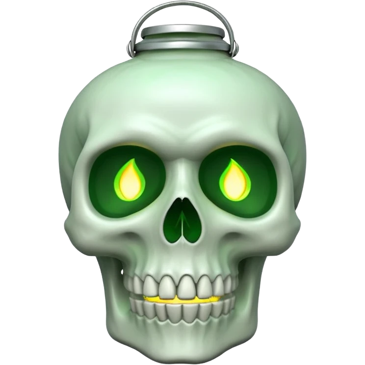Skull lantern – Green flame inside










 emoji