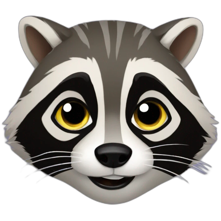 Raccoon from guardian of galaxy emoji