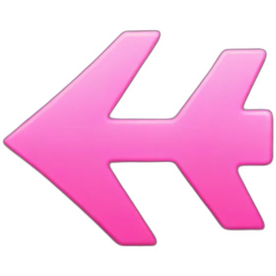 Pink arrow emoji