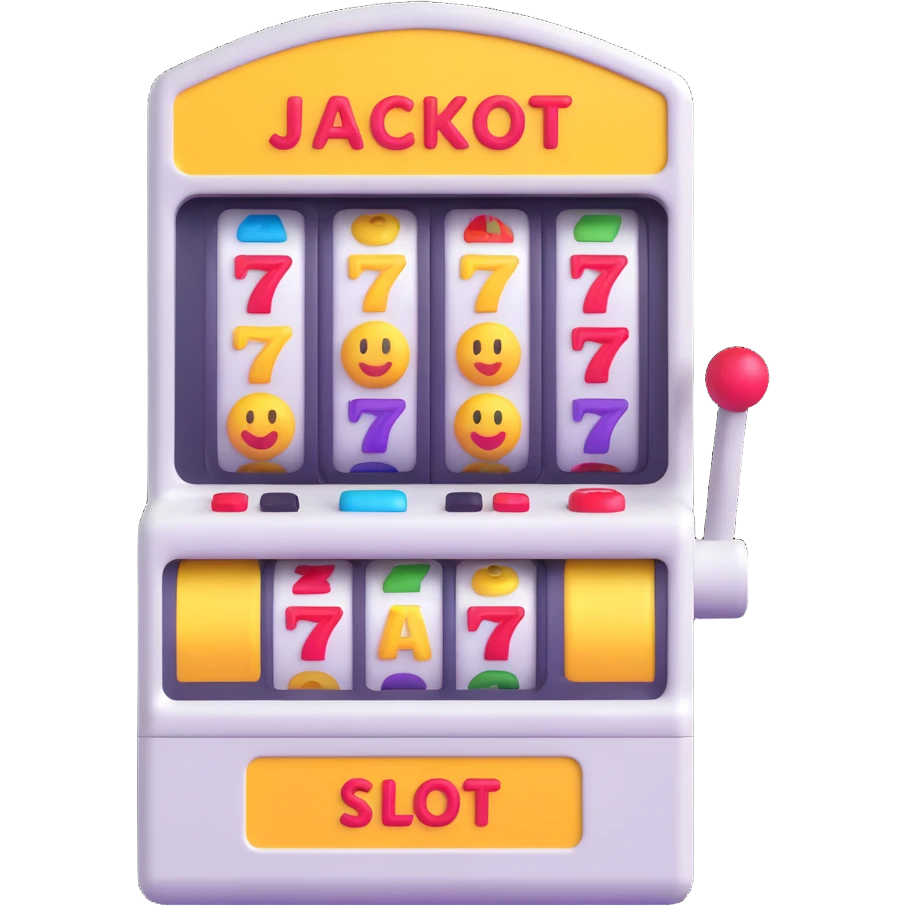 casino max win and more, slot machine jackpot, 3D emoji style emoji