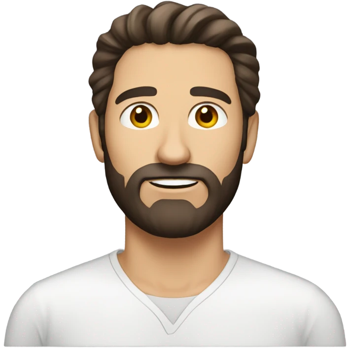caucasian-man-dark brown-hair-dark brown beard emoji