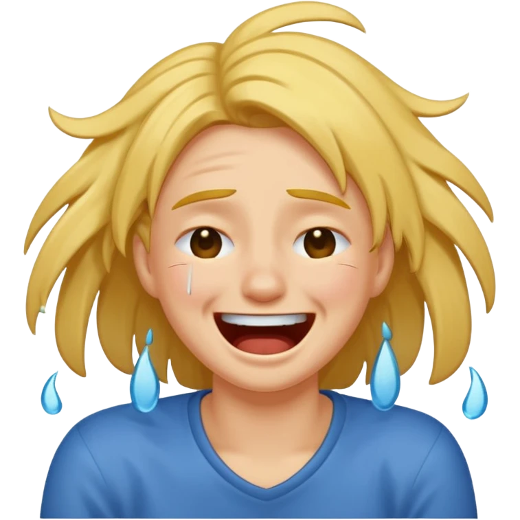 Laugh crying ripping hair out emoji