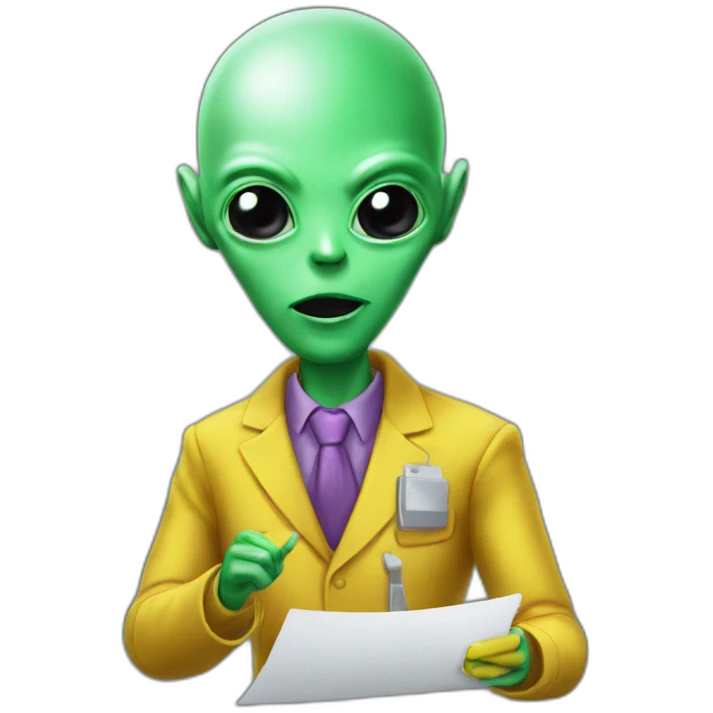Alien marketing sales emoji