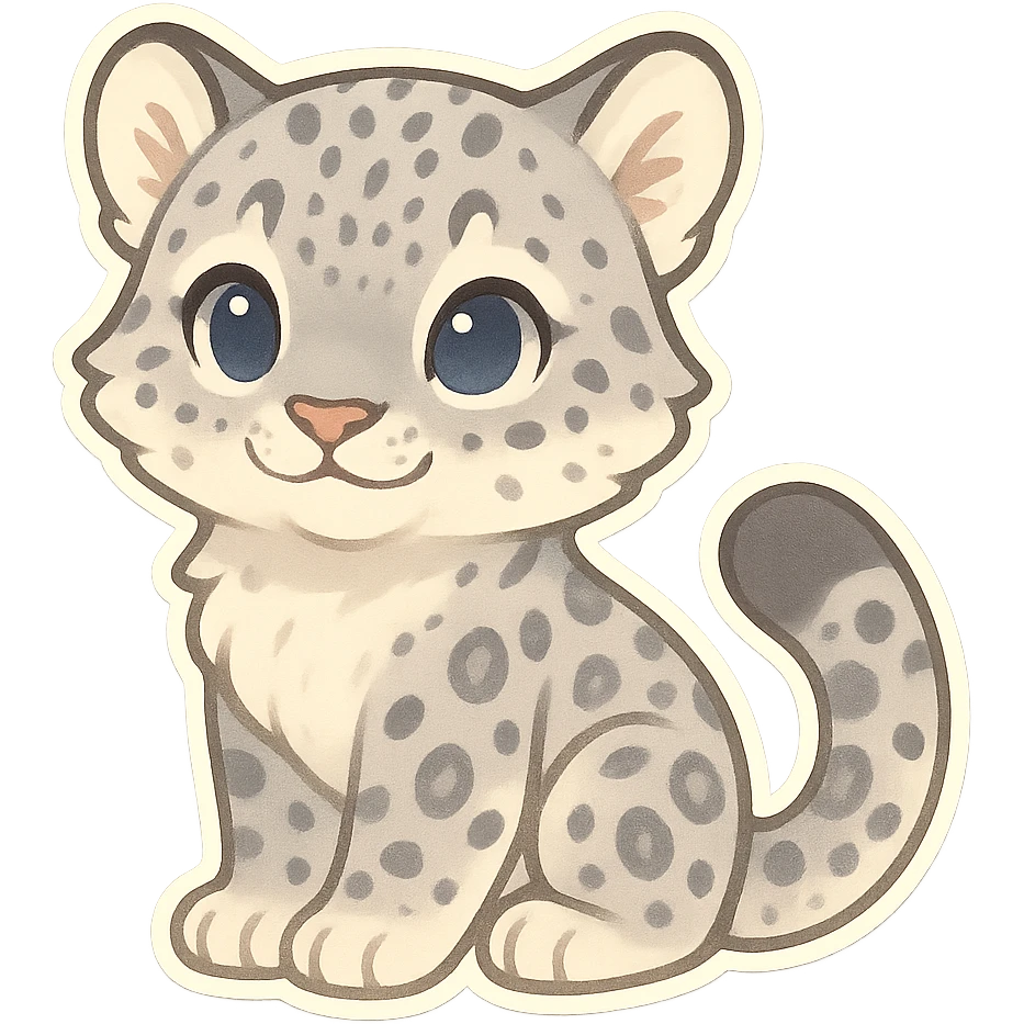 snow leopard emoji
