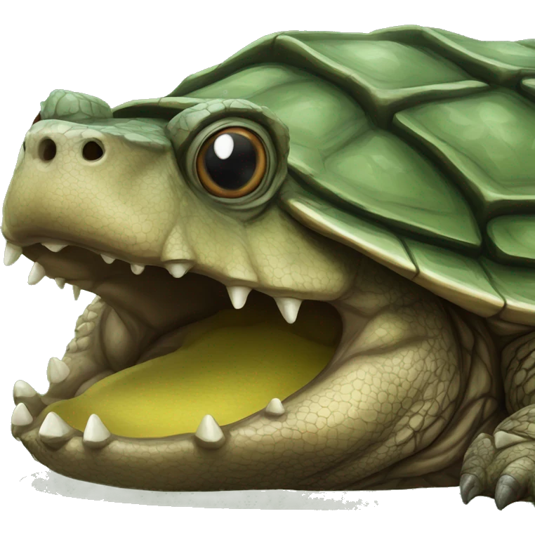 Alligator snapping turtle emoji
