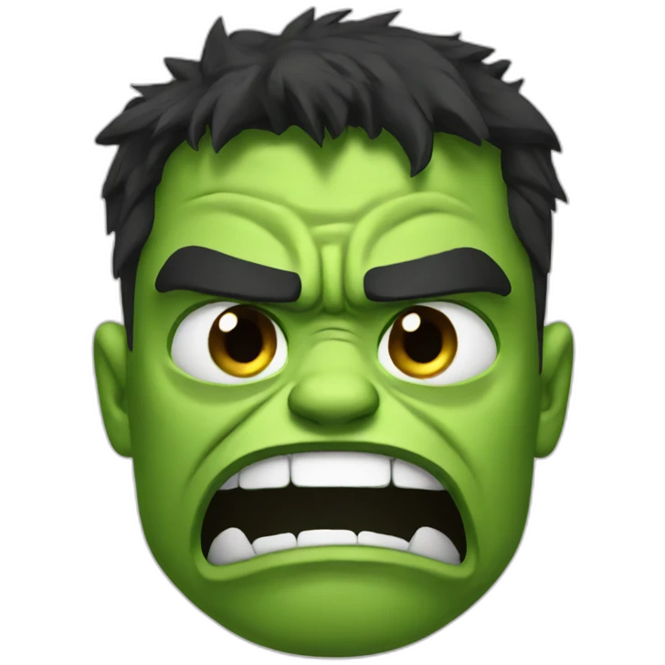 Crying hulk emoji