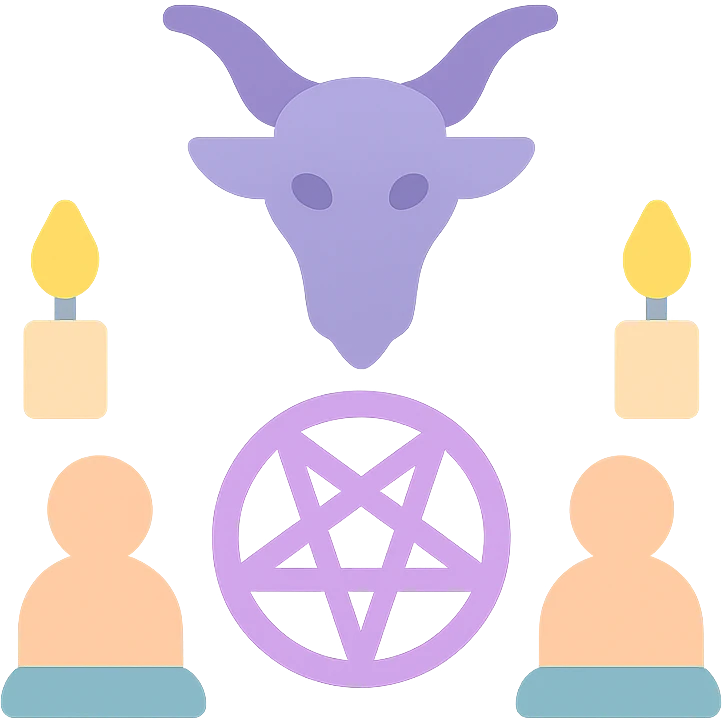 A satanic ritual emoji