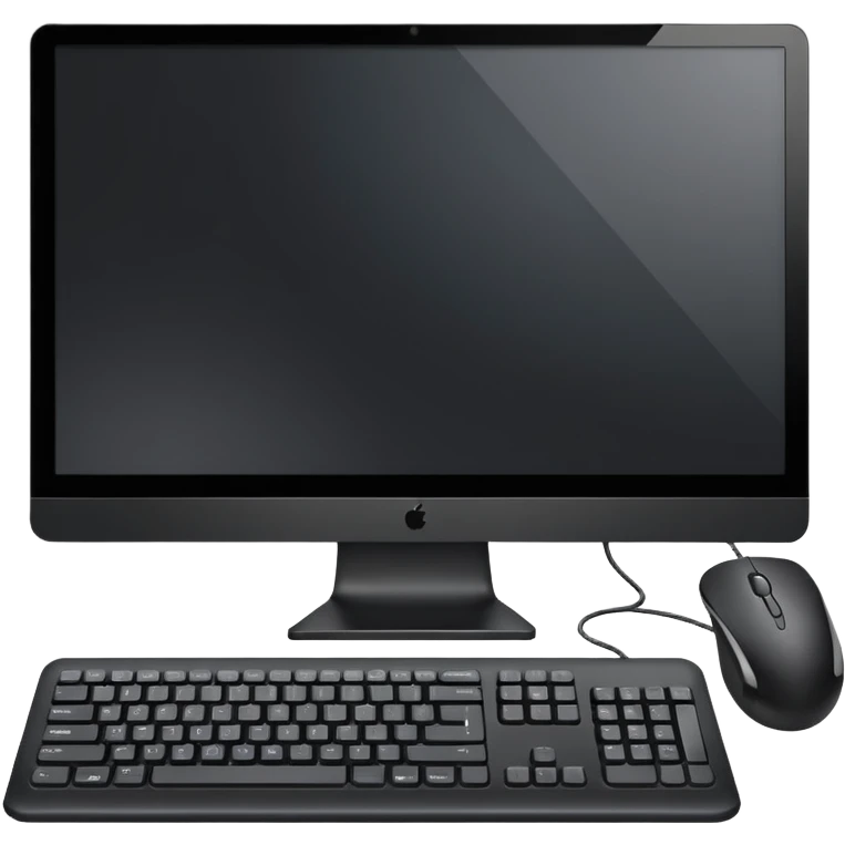 Monitor, mouse and keyboard emoji