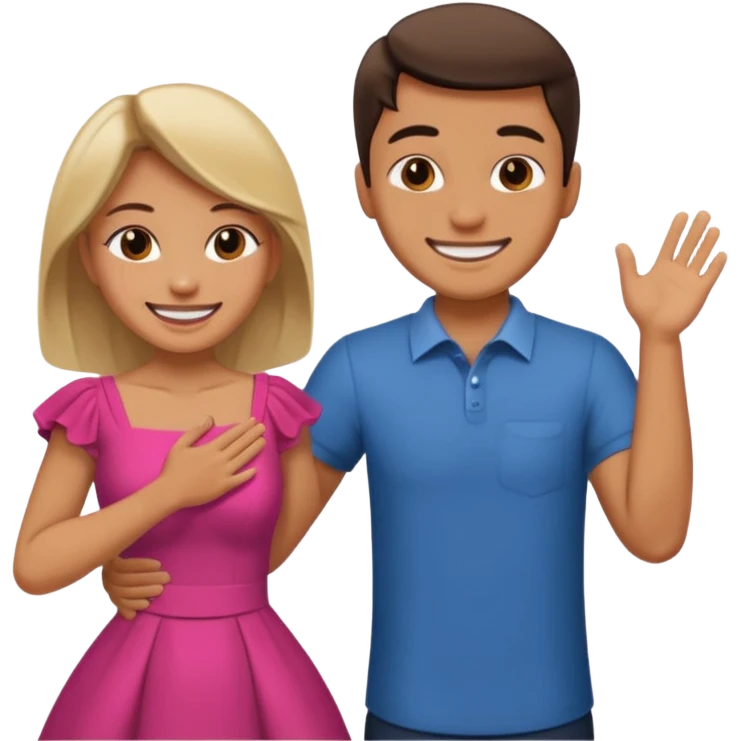 A Man Slapping a woman on her butt emoji