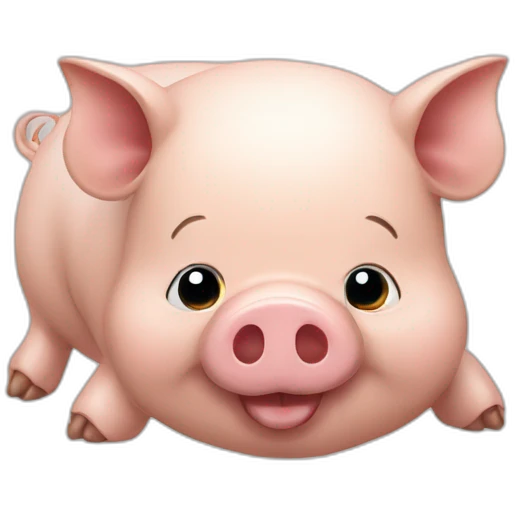 Cochon heureux emoji